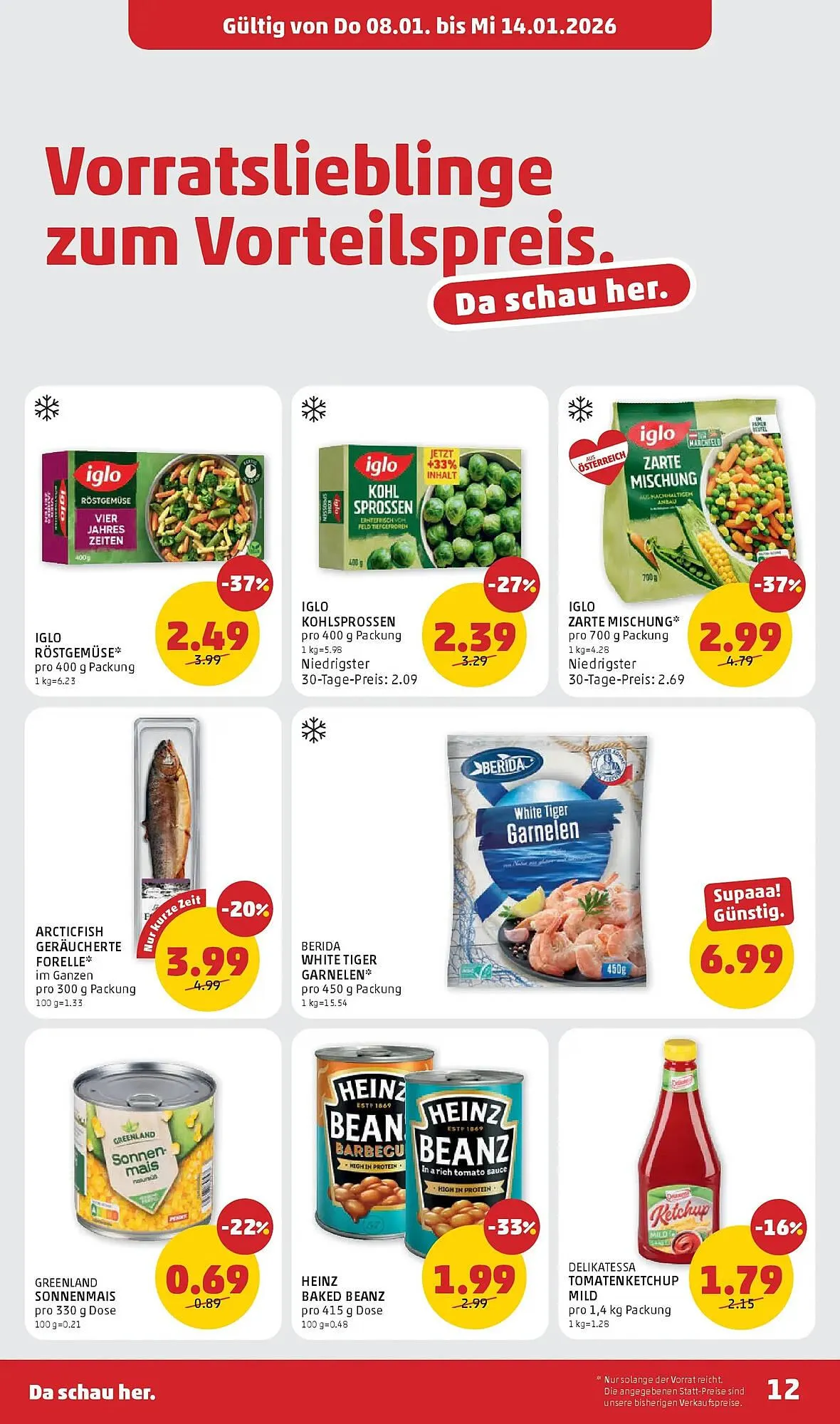 PENNY Flugblatt von 8. Jänner bis 14. Jänner 2026 - Flugblätt seite  12