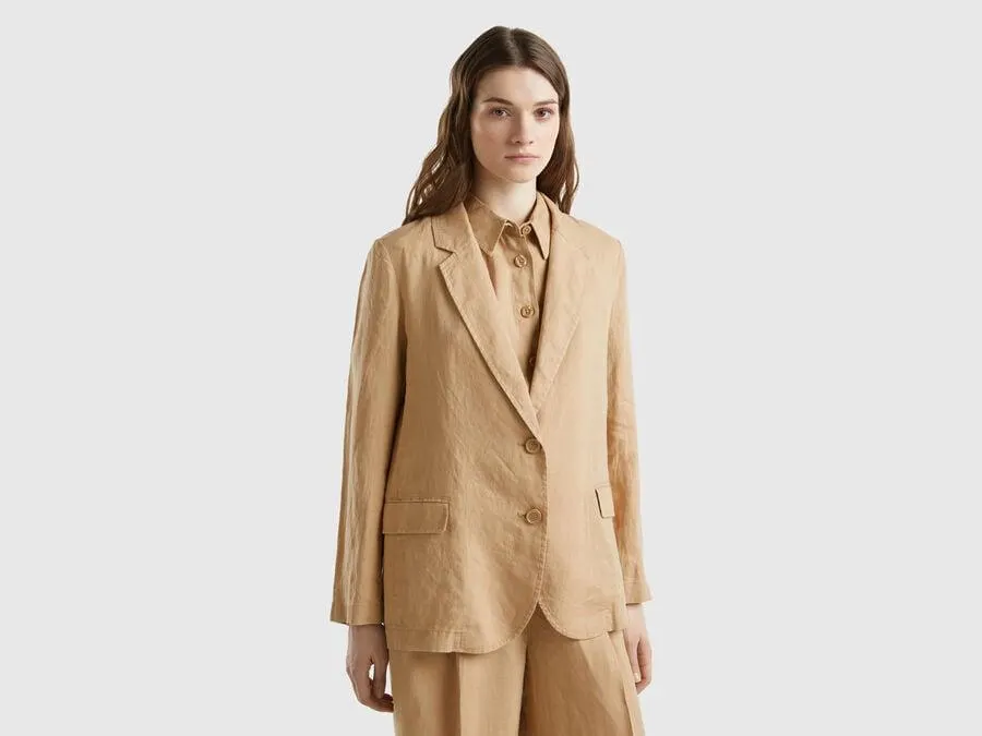 Blazer aus reinem Leinen