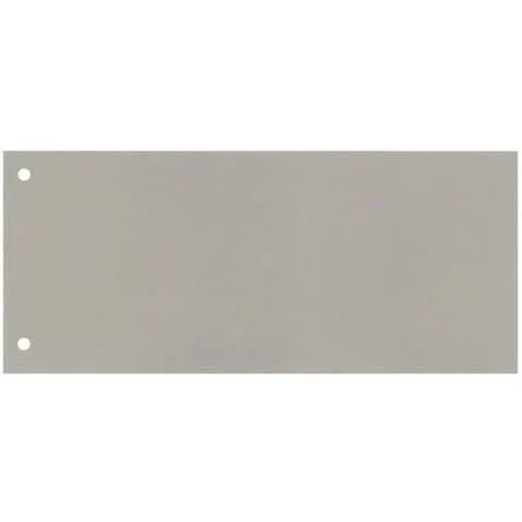 Aktenfahne 100 Stück 1/3 A4 grau 10,5x24cm Q-CONNECT KF00513