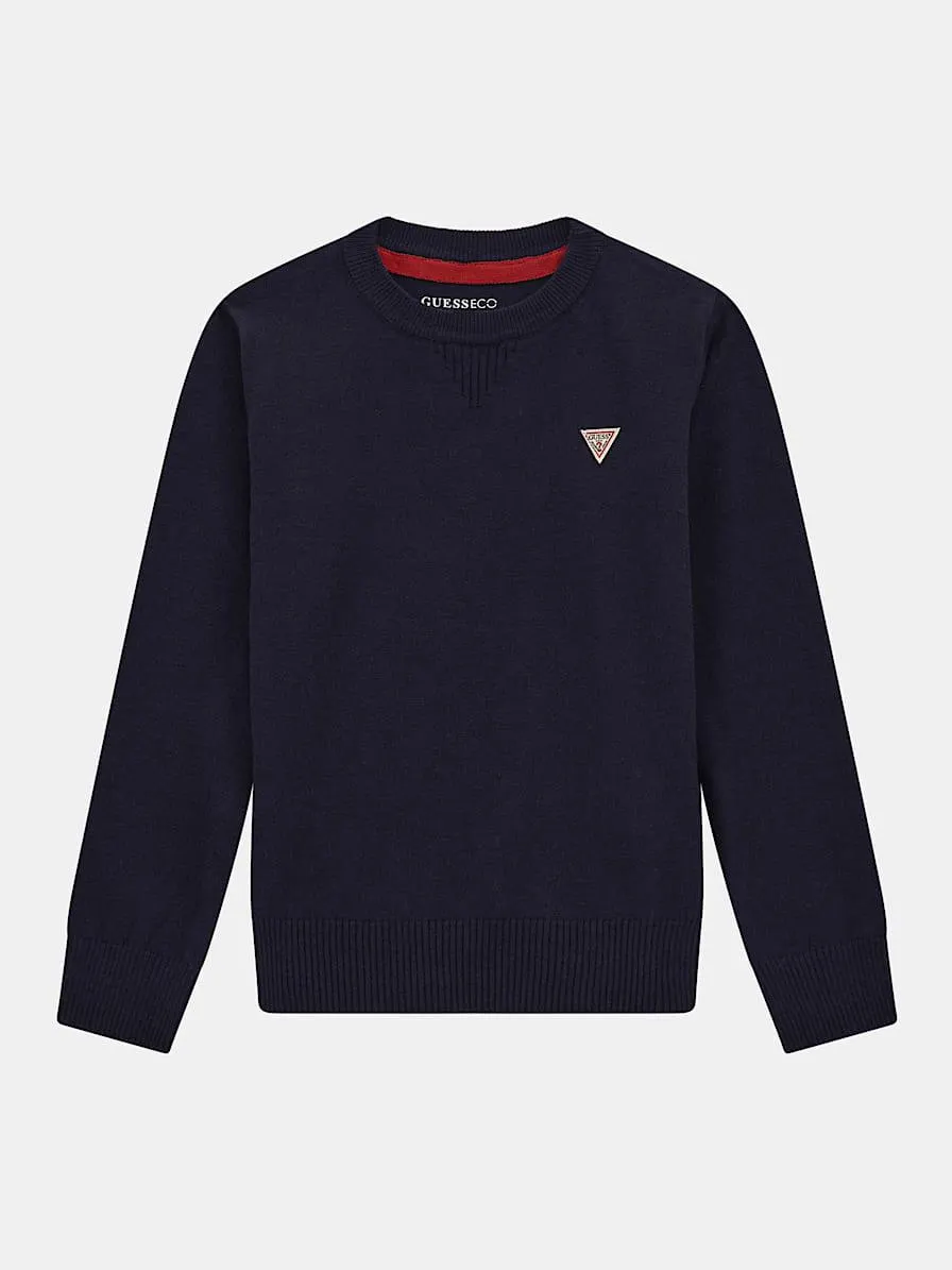 Pullover logo-schild