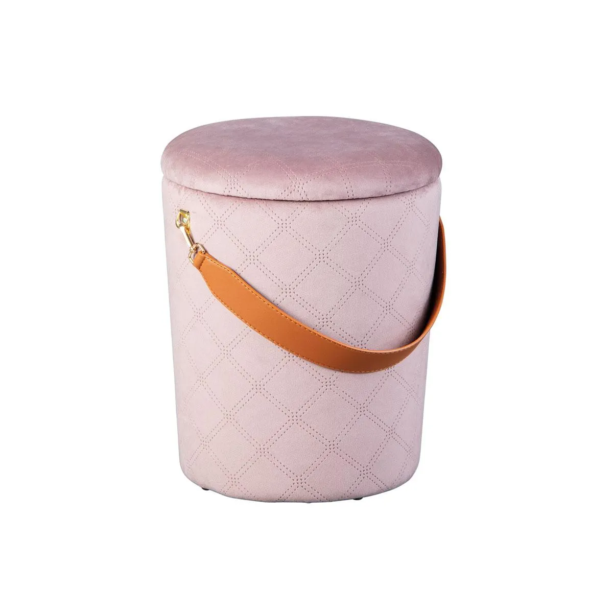 Inter Link Hocker Nevis Samt altrosa