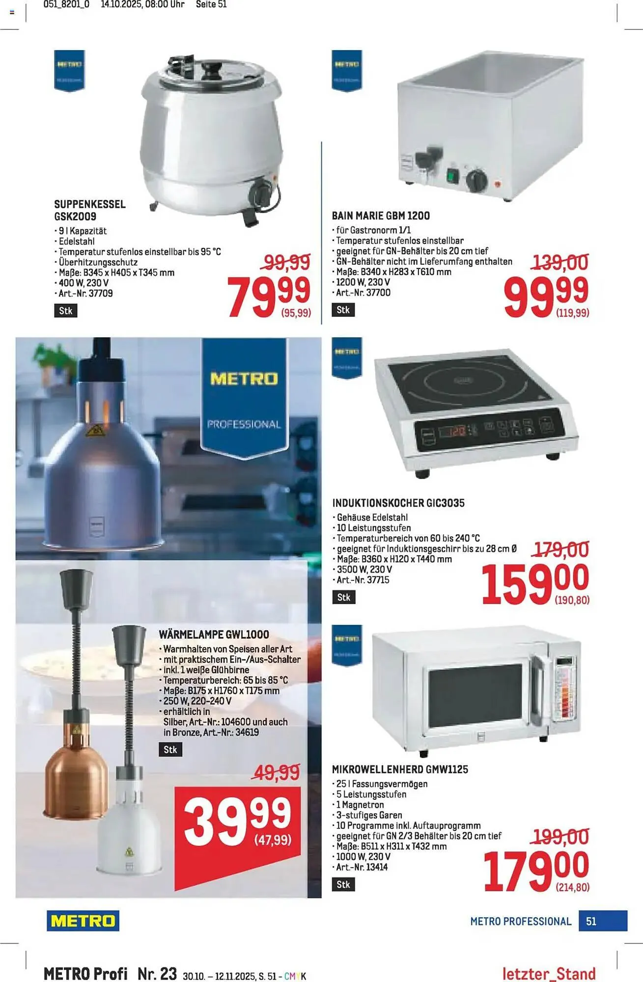 Metro Flugblatt von 30. Oktober bis 12. November 2025 - Flugblätt seite 51