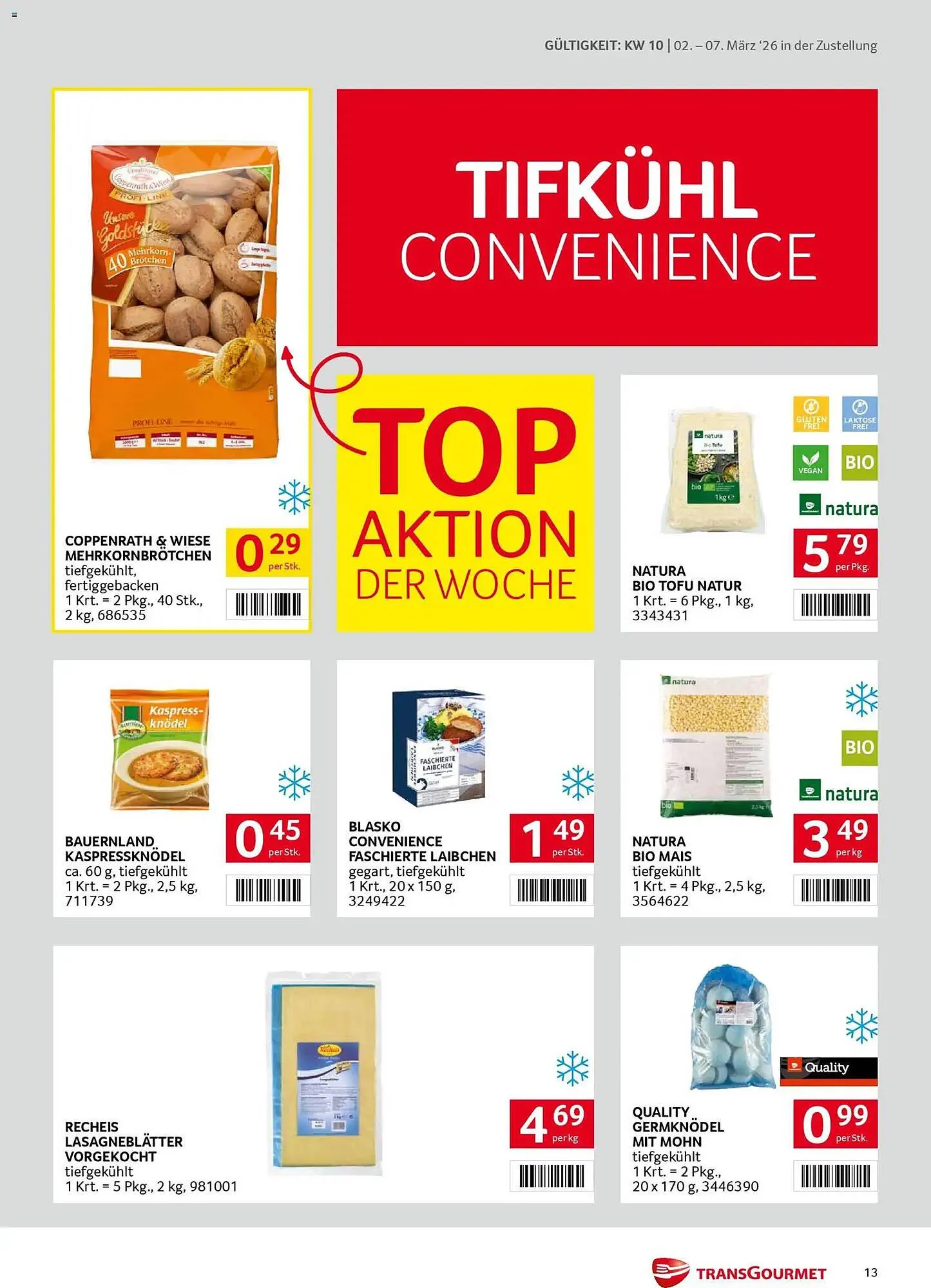Transgourmet Flugblatt von 2. März bis 7. März 2026 - Flugblätt seite  13