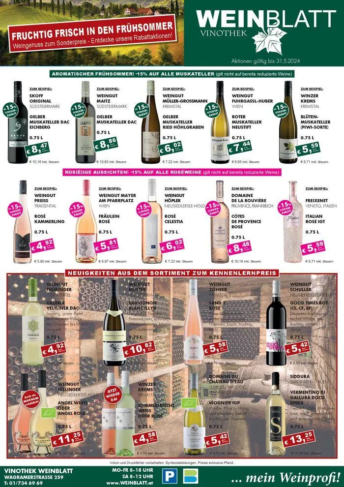 Krause Getränke RosÉ, muskateller & co - 1