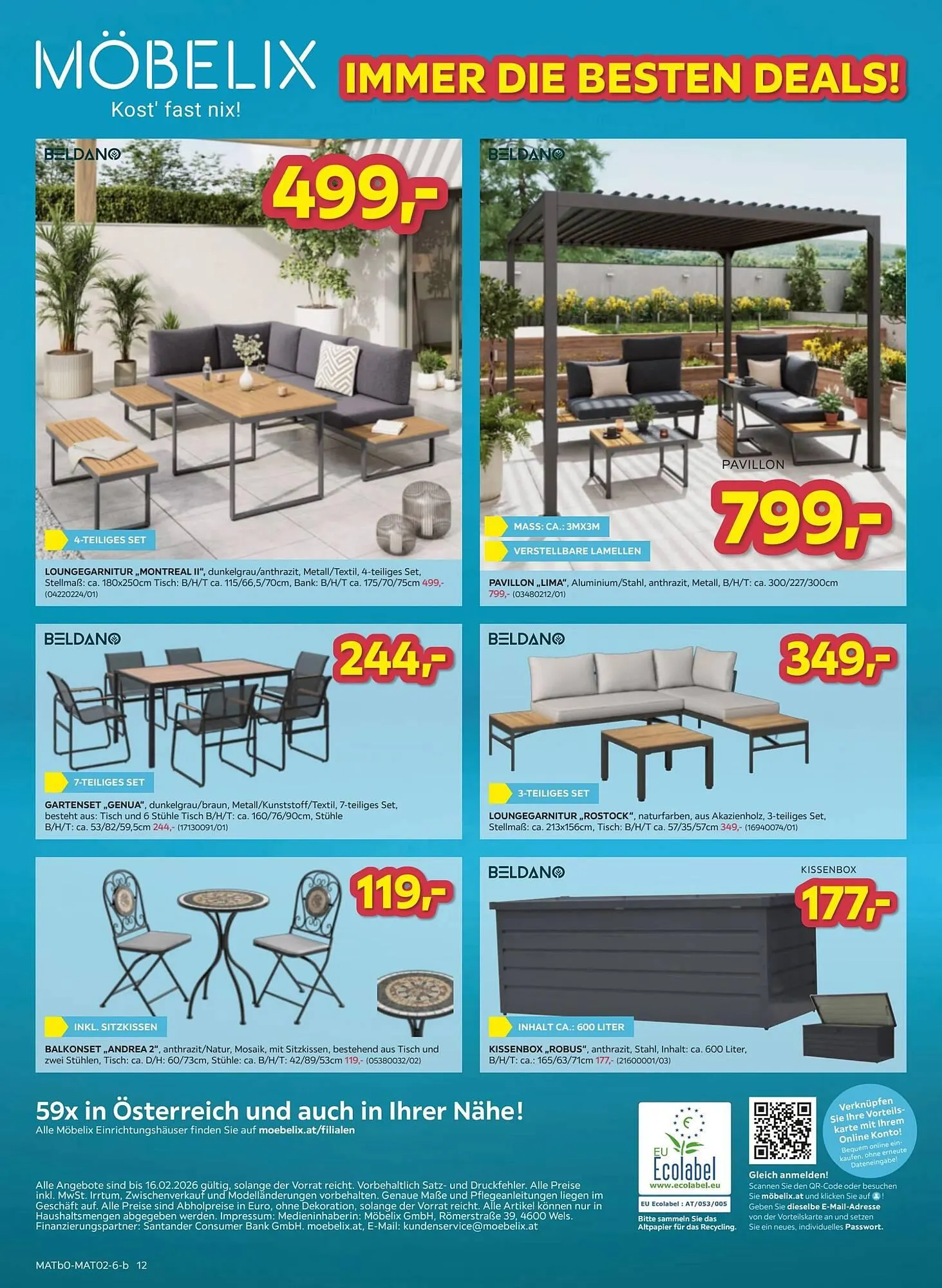 Möbelix Prospekt von 10. Februar bis 16. Februar 2026 - Flugblätt seite 12