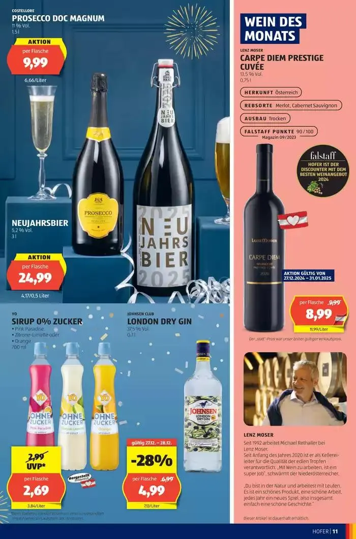 Blättern Sie online im HOFER Flugblatt von 24. Dezember bis 7. Jänner 2025 - Flugblätt seite 13