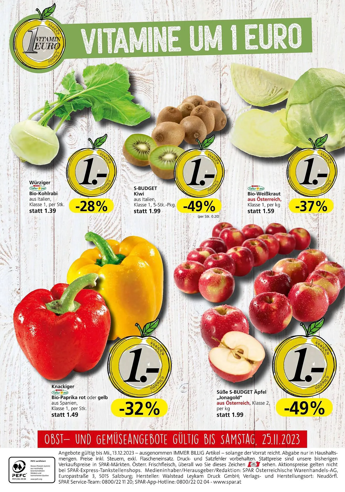 Spar Flugblatt von 23. November bis 13. Dezember 2023 - Flugblätt seite 20