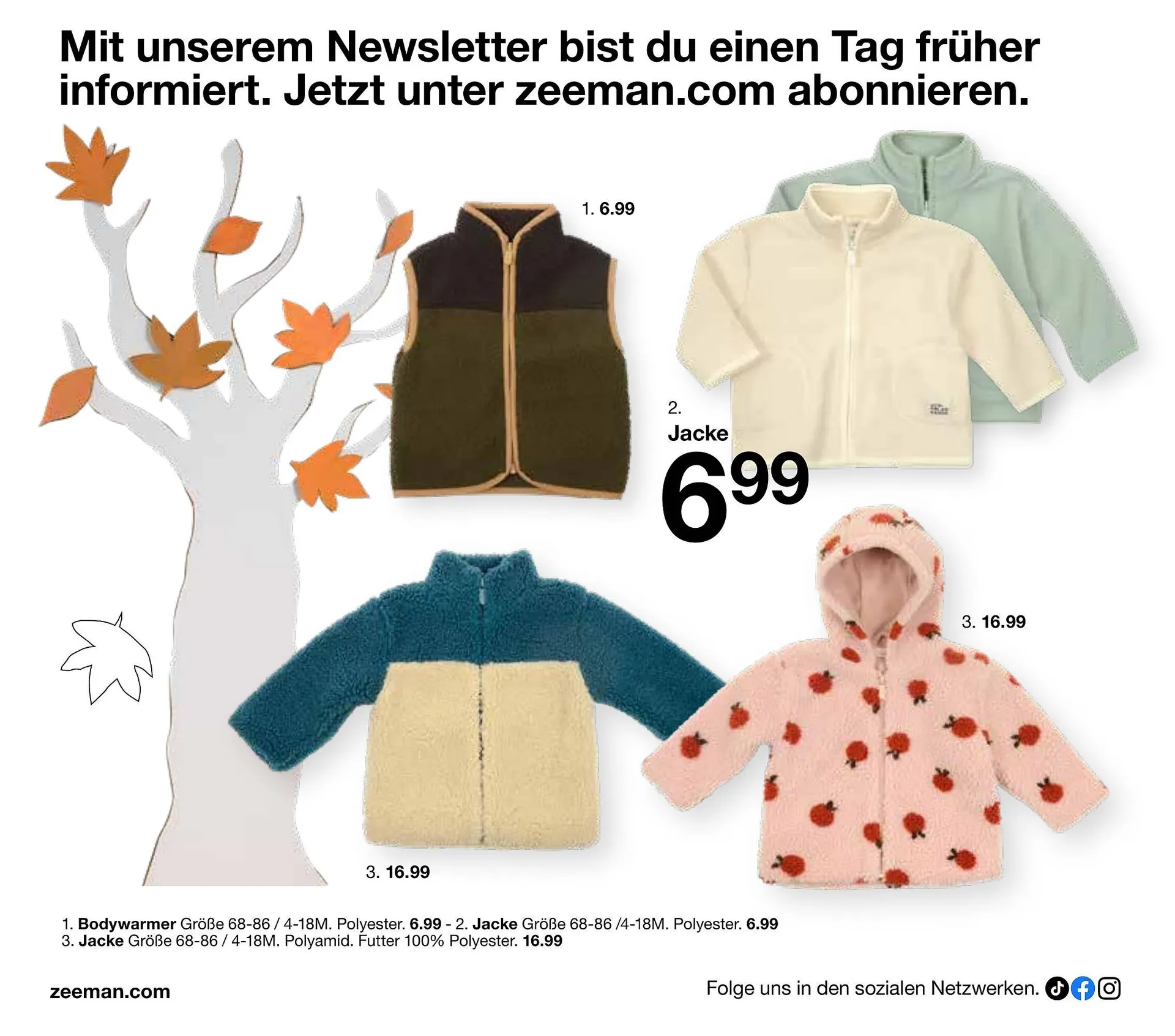 Zeeman Flugblatt von 18. Juli bis 12. Jänner 2026 - Flugblätt seite  18