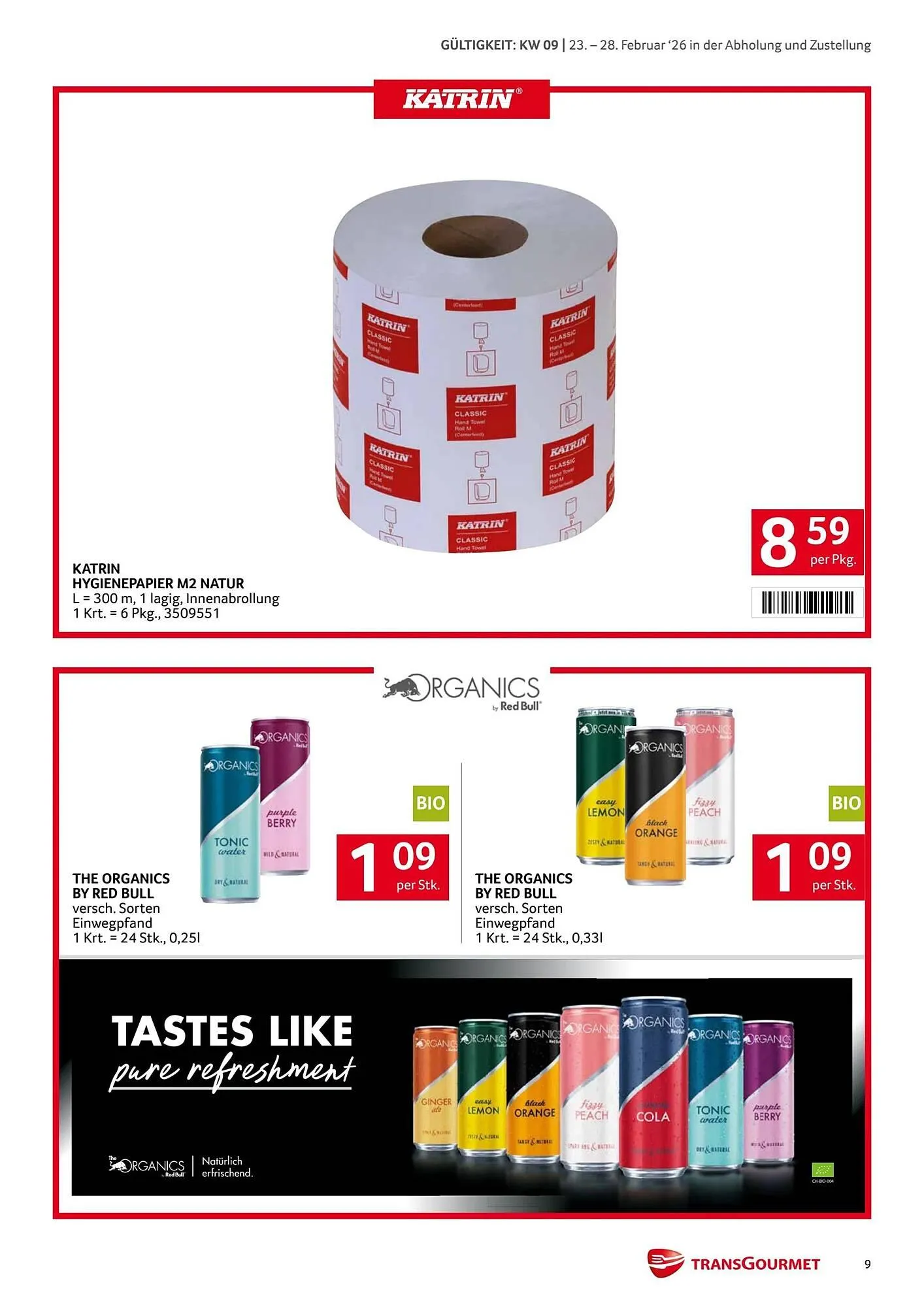 Transgourmet Flugblatt von 23. Februar bis 28. Februar 2026 - Flugblätt seite 9