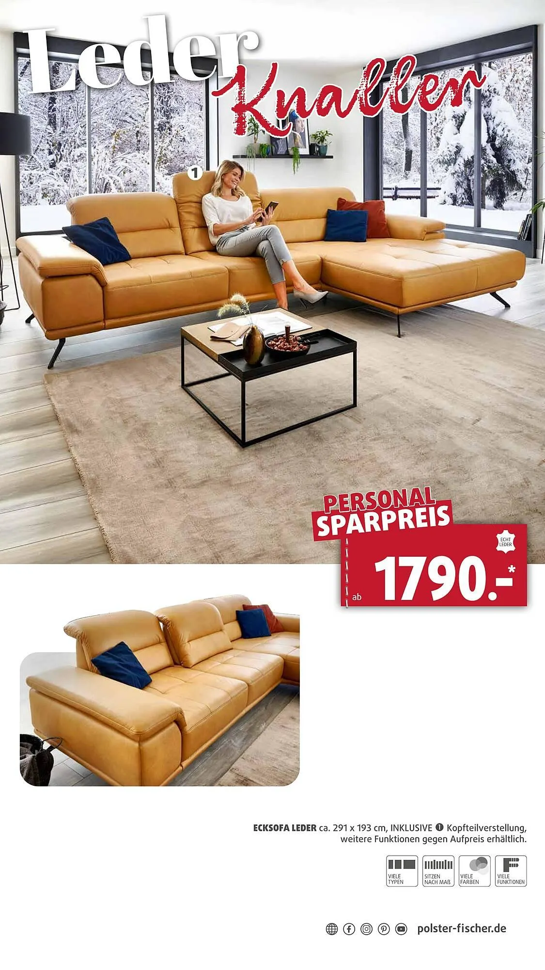 Polstermöbel Fischer Flugblatt von 19. Februar bis 3. März 2026 - Flugblätt seite  18