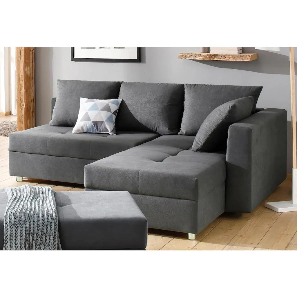 Home affaire Ecksofa Italia, mit Bettfunktion und Bettkasten
