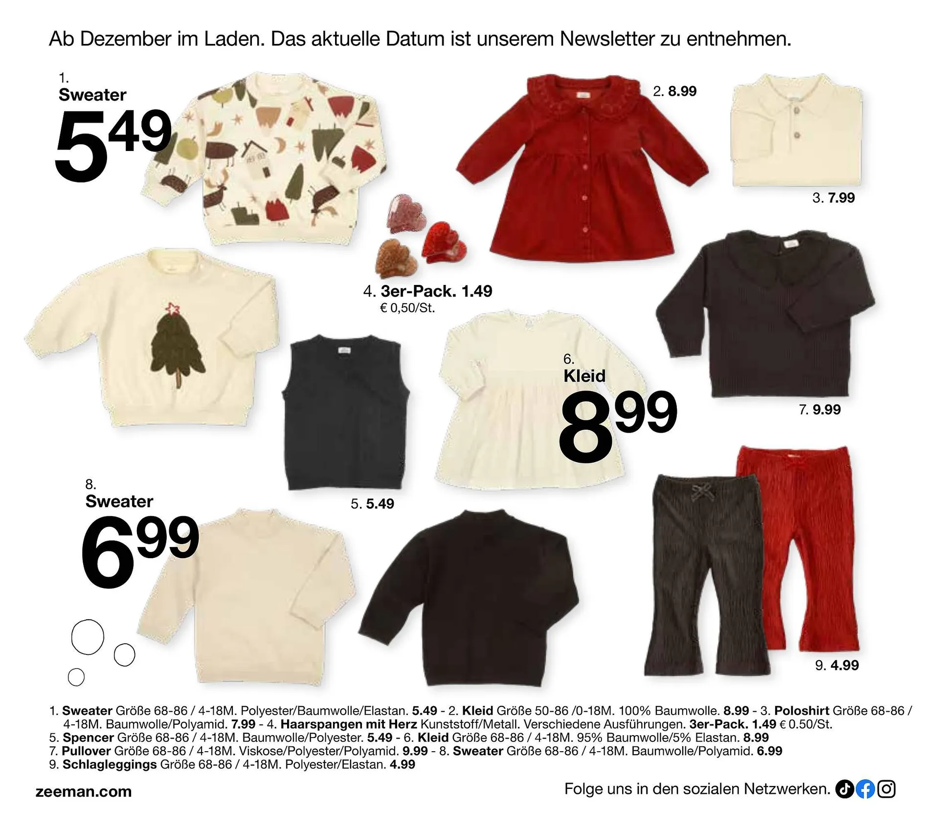 Zeeman Flugblatt von 18. Juli bis 12. Jänner 2026 - Flugblätt seite  28