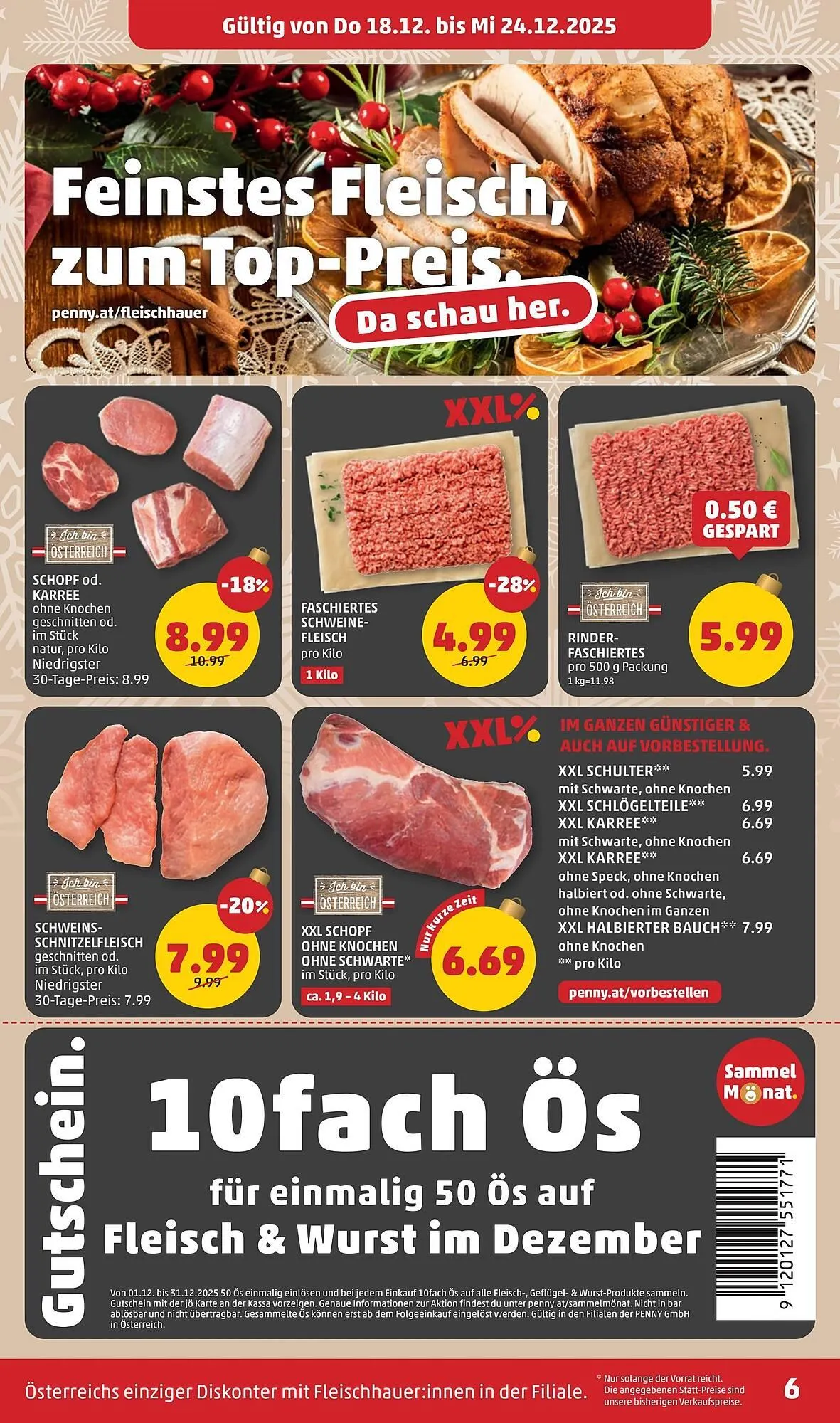 PENNY Flugblatt von 18. Dezember bis 24. Dezember 2025 - Flugblätt seite 6
