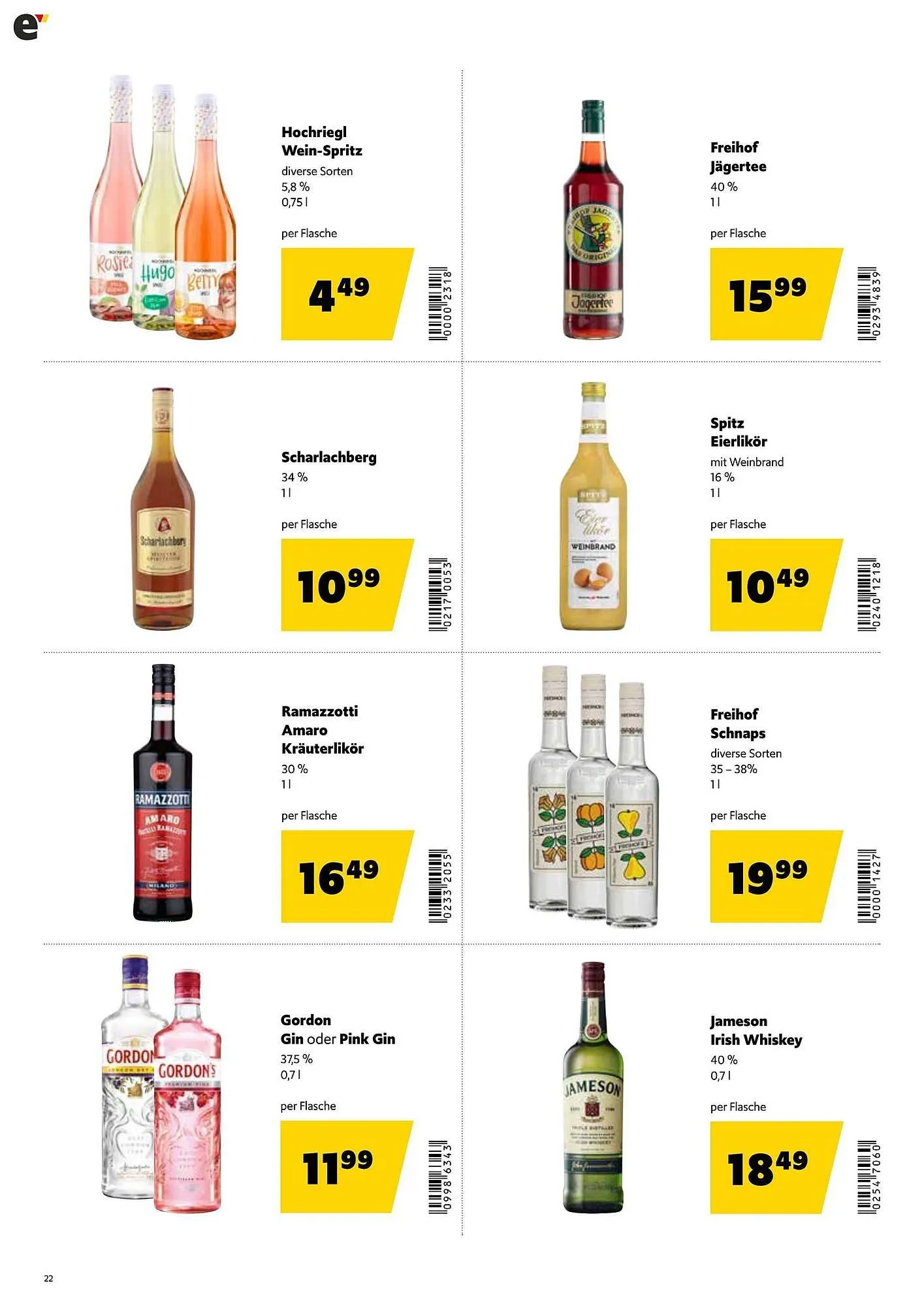 Eurogast Grissemann Flugblatt von 1. Dezember bis 12. Dezember 2025 - Flugblätt seite 22