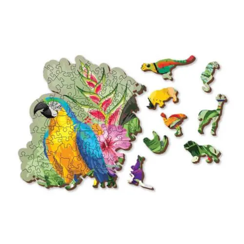 Wooden City: Wooden Puzzle Tropical Birds