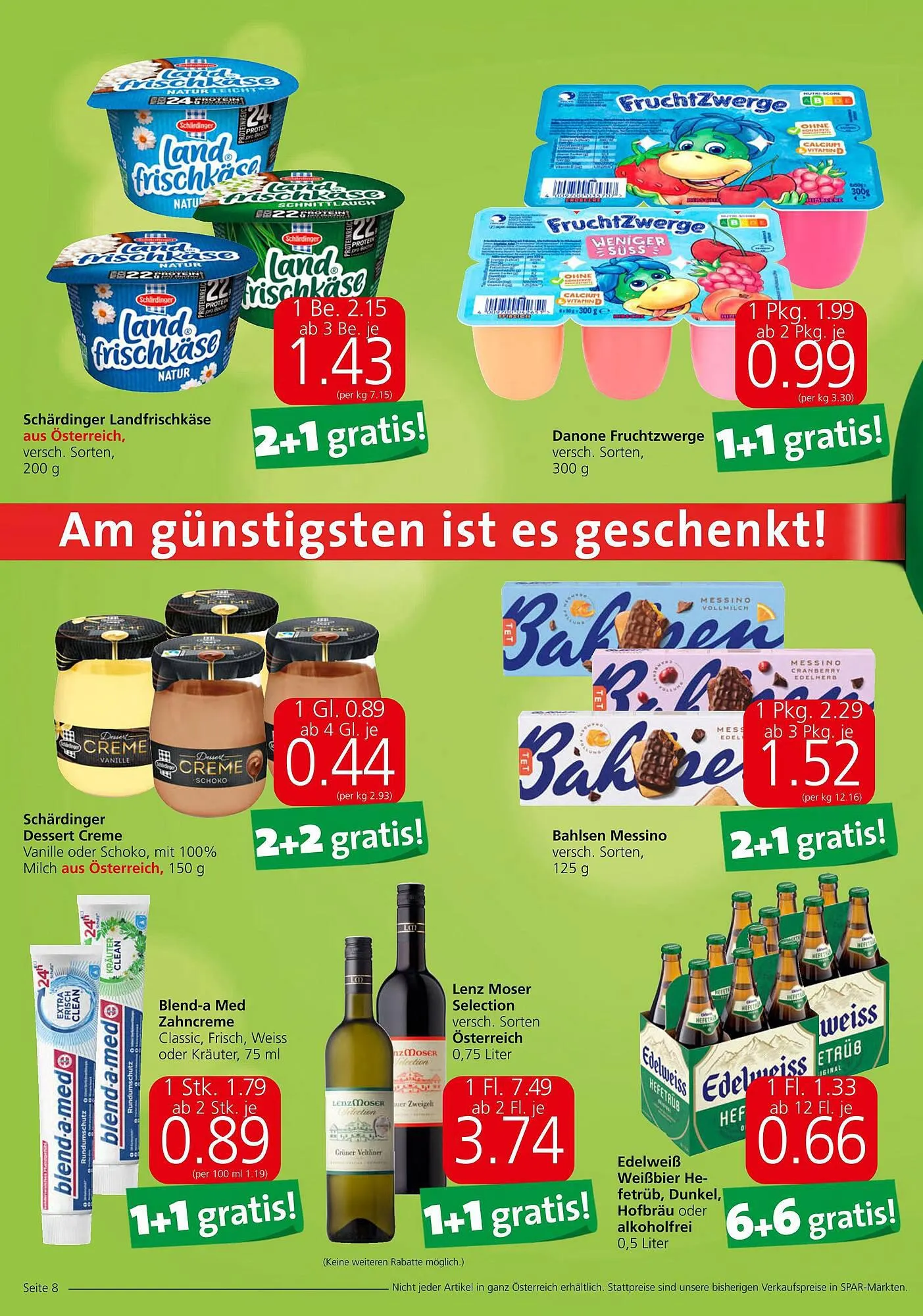 Spar Flugblatt von 7. September bis 13. September 2023 - Flugblätt seite 8