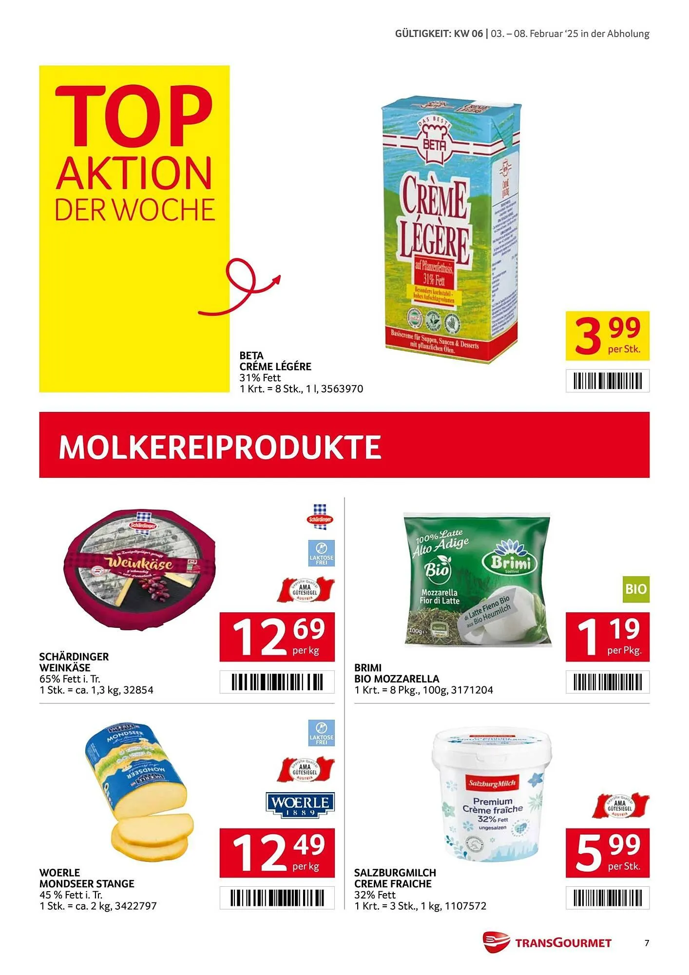 Transgourmet Flugblatt von 3. Februar bis 9. Februar 2025 - Flugblätt seite  6