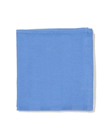 theedoek 65x65 katoen blauw