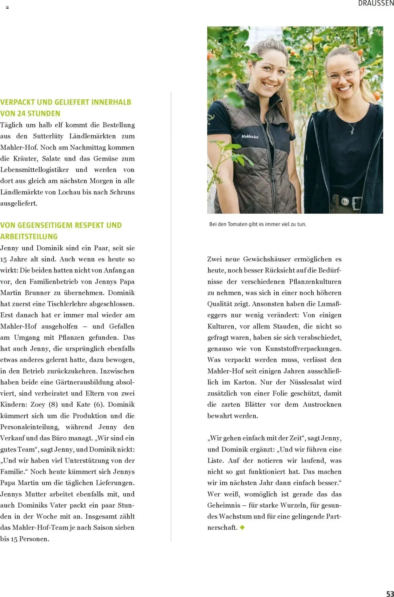 Sutterlüty B’sundrig Magazine von 3. Juli bis 31. Dezember 2024 - Flugblätt seite 120