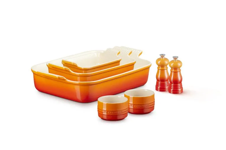 5-teiliges Steinzeug Basic-Set inklusive Mühlen