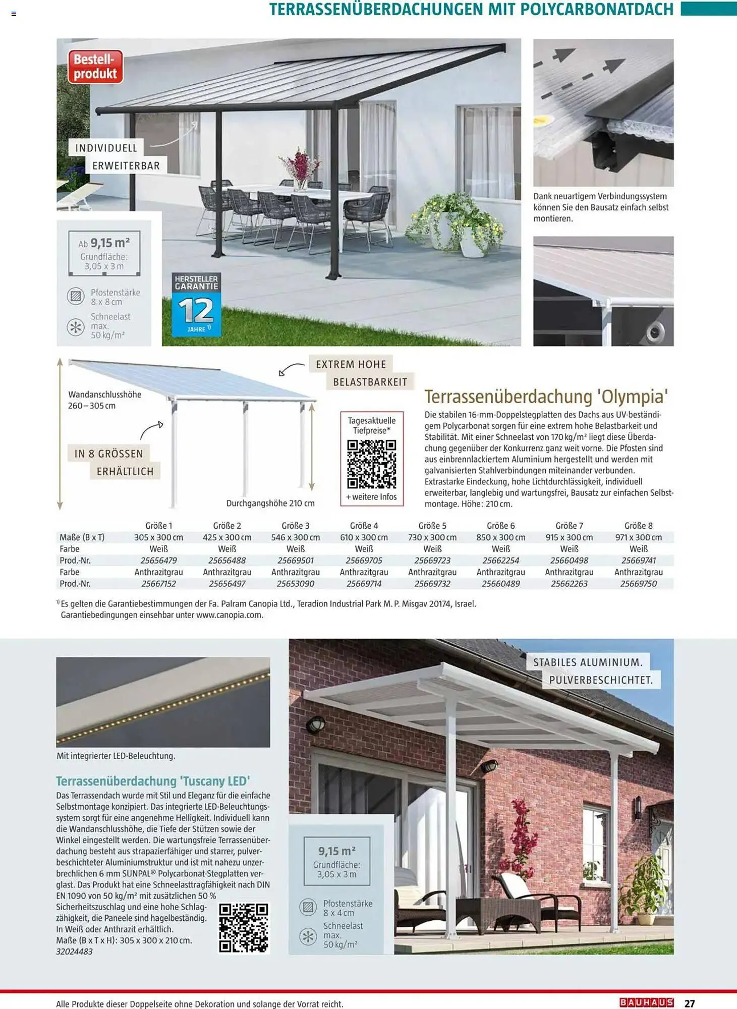 Bauhaus Flugblatt von 4. März bis 31. Dezember 2025 - Flugblätt seite  27