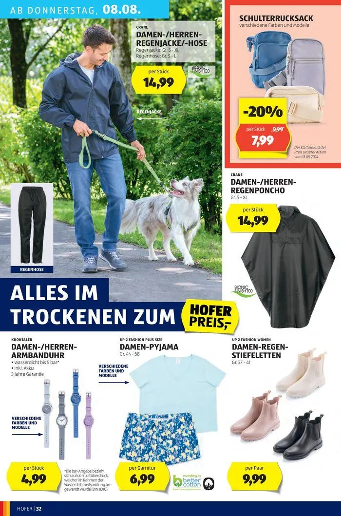 Blättern Sie online im HOFER Flugblatt von 31. Juli bis 14. August 2024 - Flugblätt seite 36