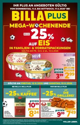 BILLA PLUS Flugblatt von 11. Juni bis 17. Juni 2026 - Flugblätt seite  1