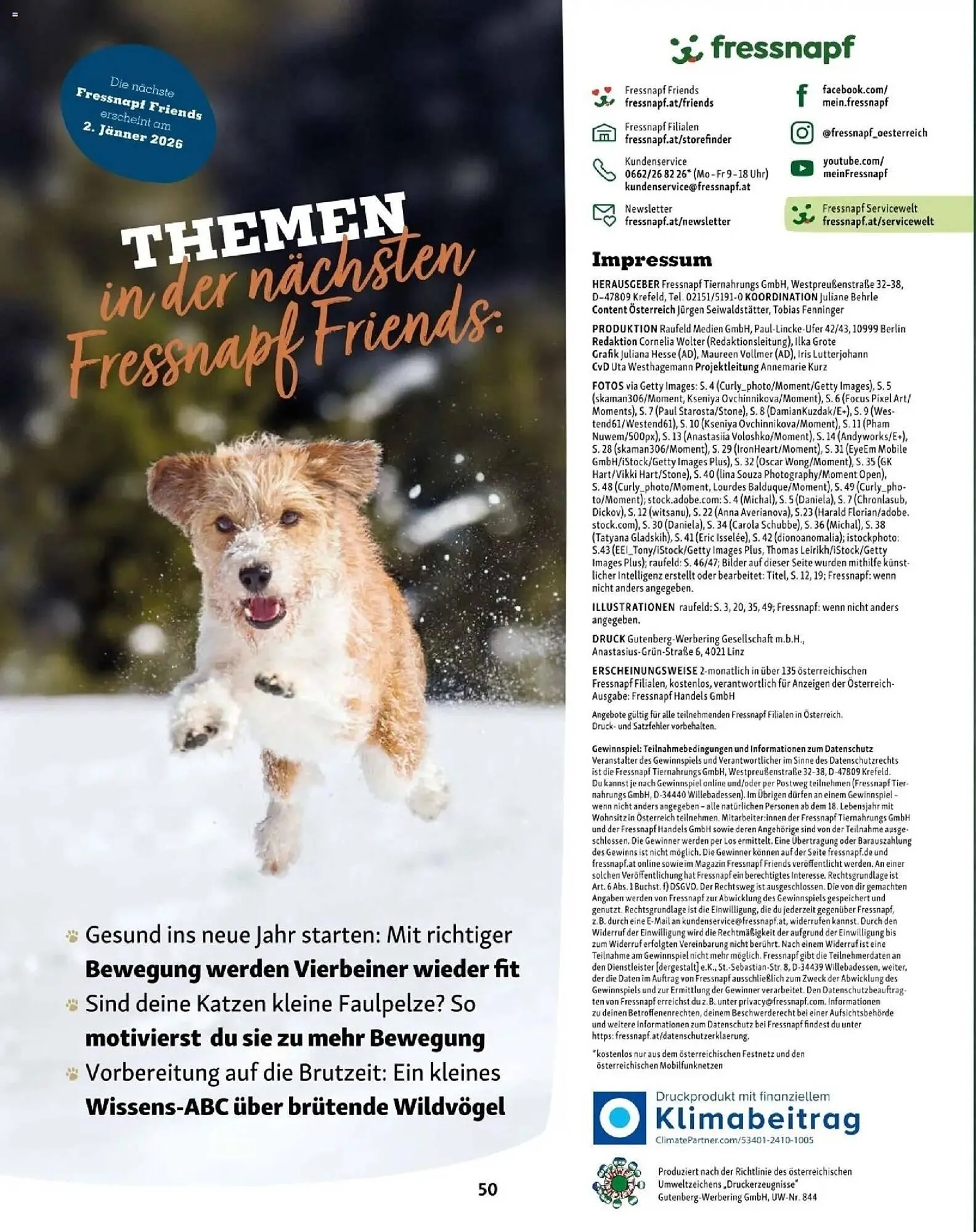 Fressnapf Flugblatt von 1. November bis 31. Dezember 2025 - Flugblätt seite 50