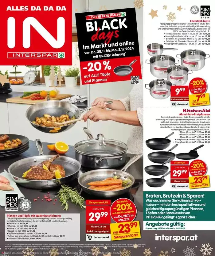 Interspar flugblatt von 29. November bis 13. Dezember 2024 - Flugblätt seite 18