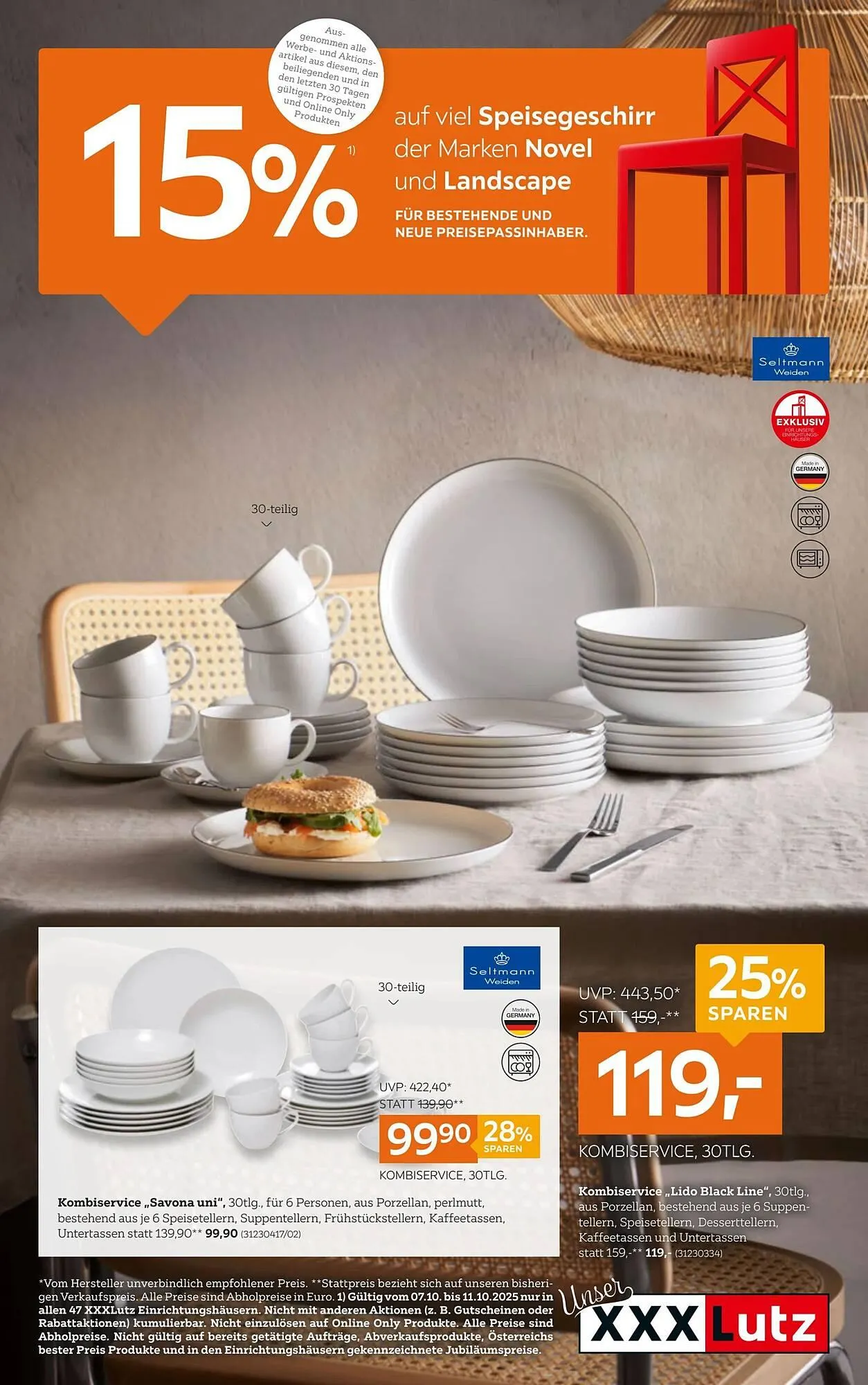 XXXLutz Prospekt von 7. Oktober bis 2. Dezember 2025 - Flugblätt seite  1