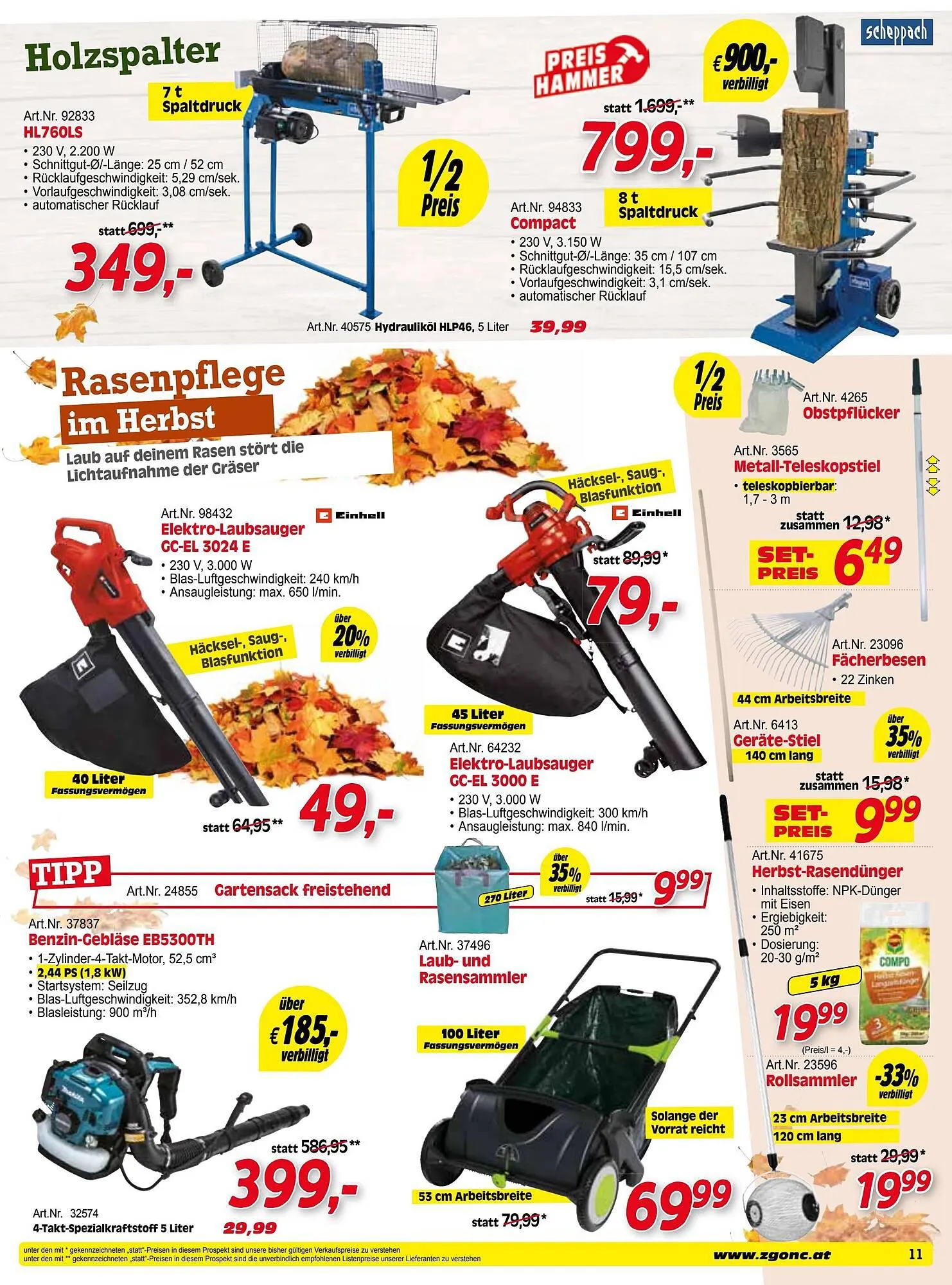 Zgonc Flugblatt von 31. August bis 30. September 2023 - Flugblätt seite 11