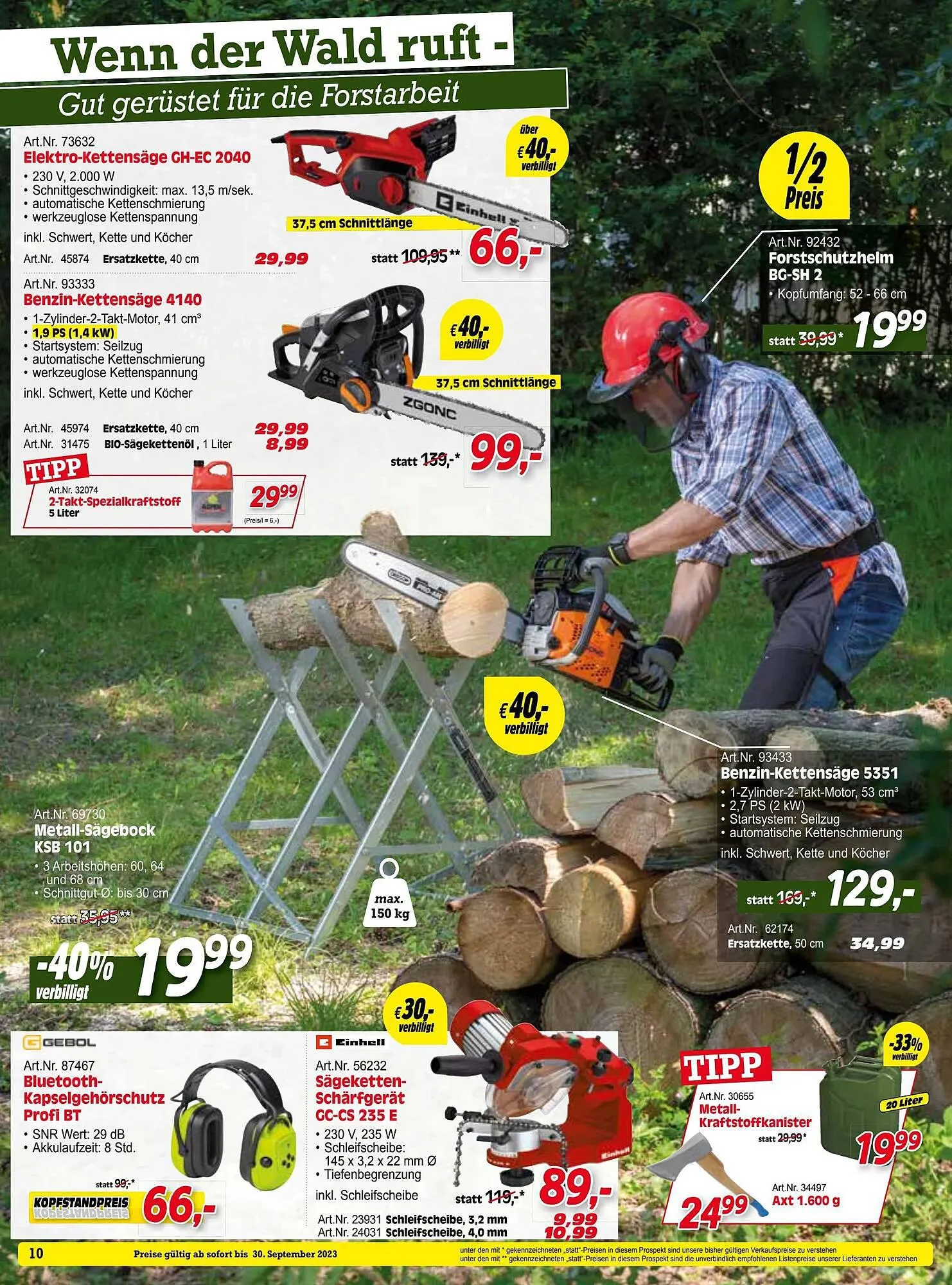Zgonc Flugblatt von 31. August bis 30. September 2023 - Flugblätt seite  10