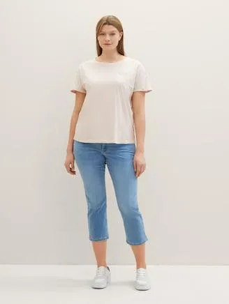 Plus - Slim Leg Jeans Cropped