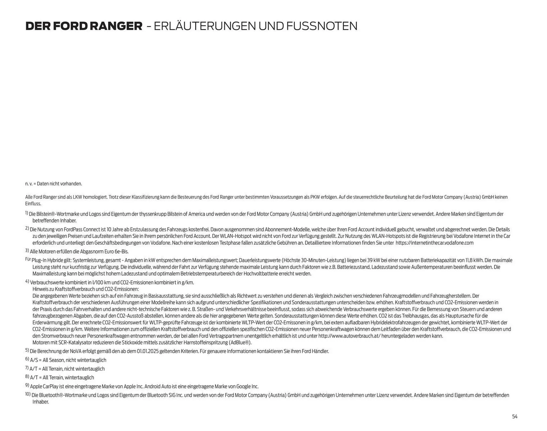 Ford Flugblatt von 17. September bis 23. Dezember 2025 - Flugblätt seite  54