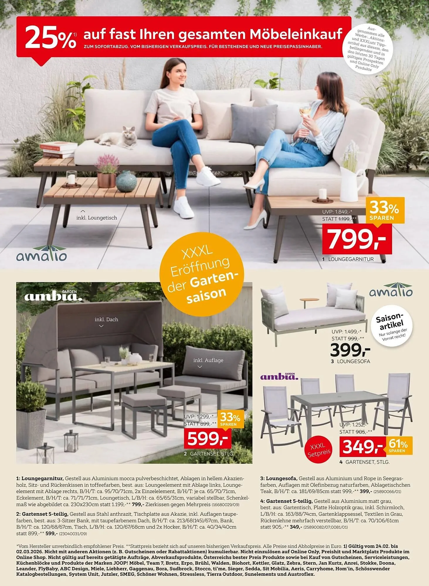 XXXLutz Prospekt von 24. Februar bis 10. März 2026 - Flugblätt seite  2