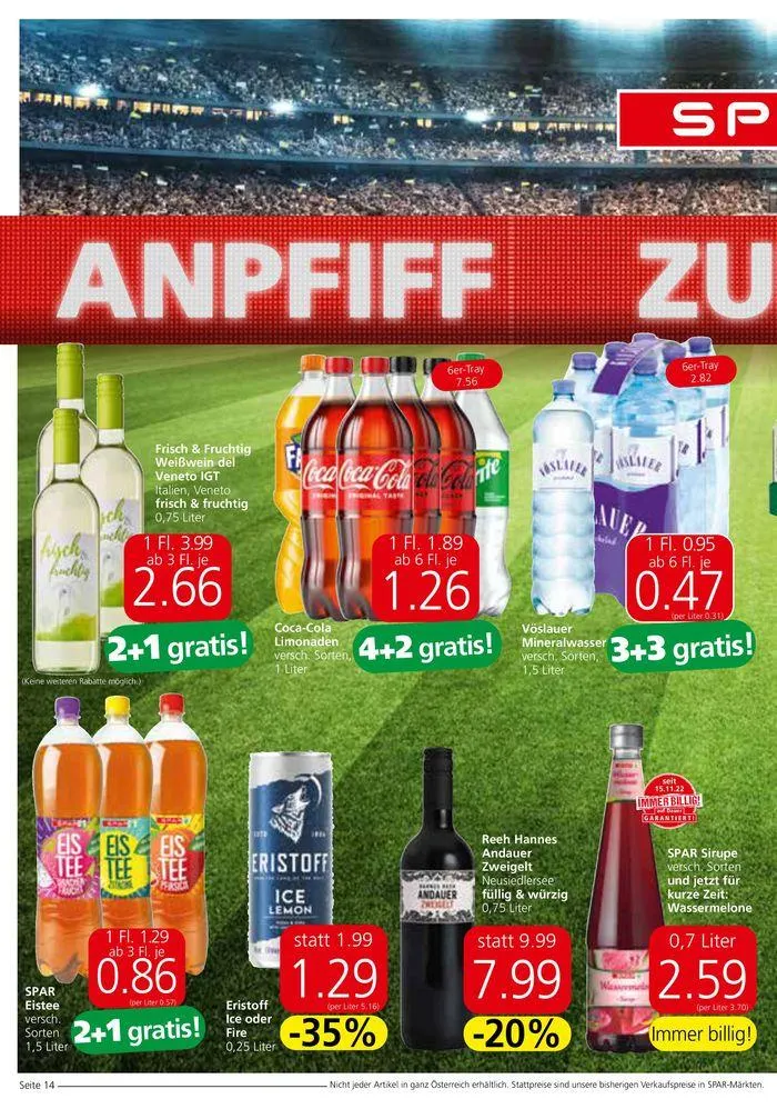 Spar flugblatt von 19. Juni bis 3. Juli 2024 - Flugblätt seite  14