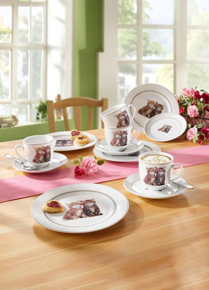 Kaffee-Service 12-teilig, Kätzchen