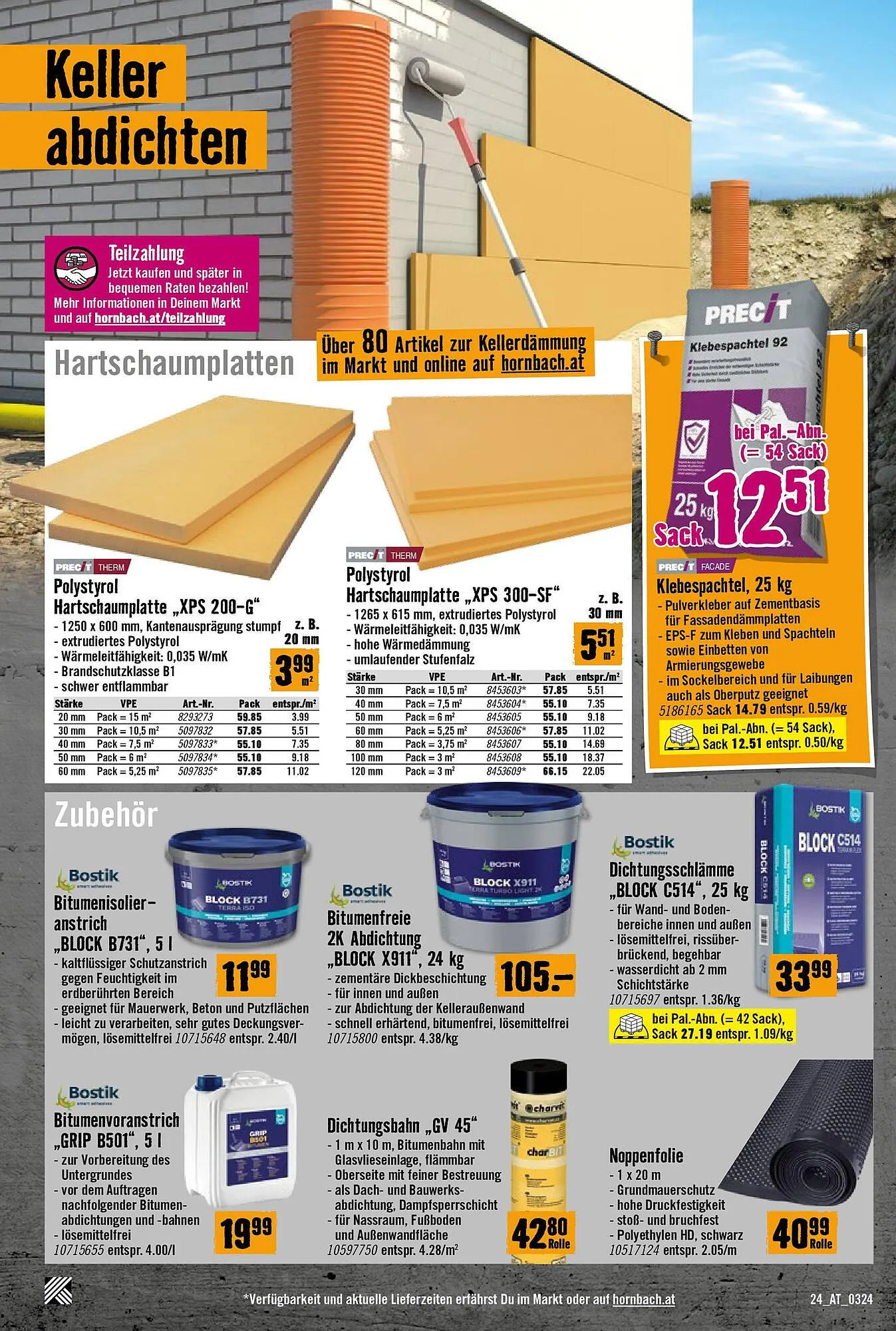 Hornbach Flugblatt von 5. März bis 5. April 2024 - Flugblätt seite 24