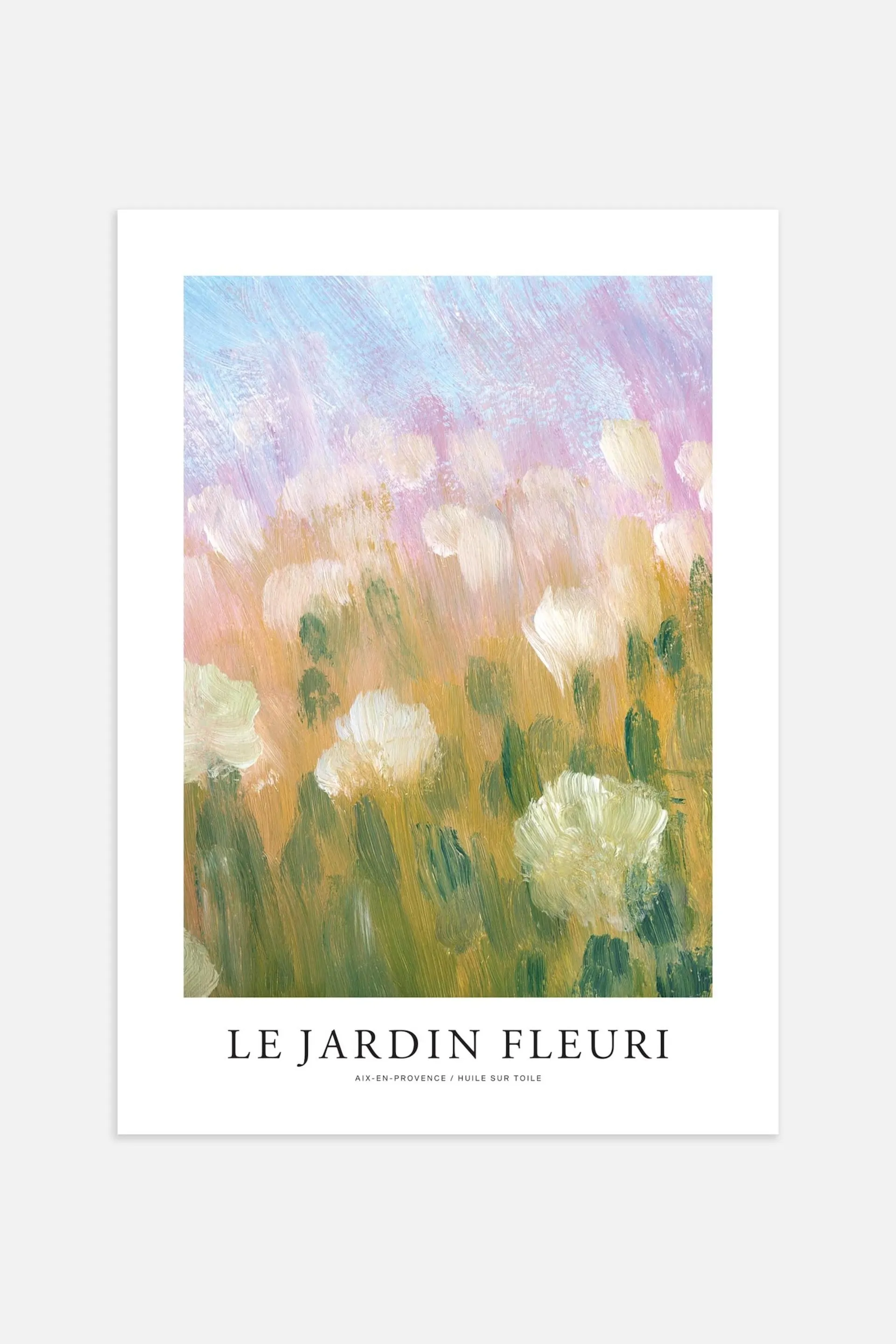 Le Jardin Fleuri Poster