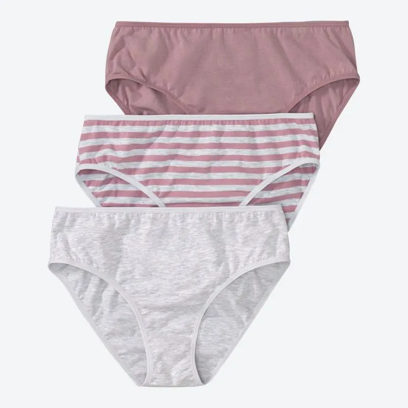 Damen-Rioslip mit Streifenmuster, 3er-Pack