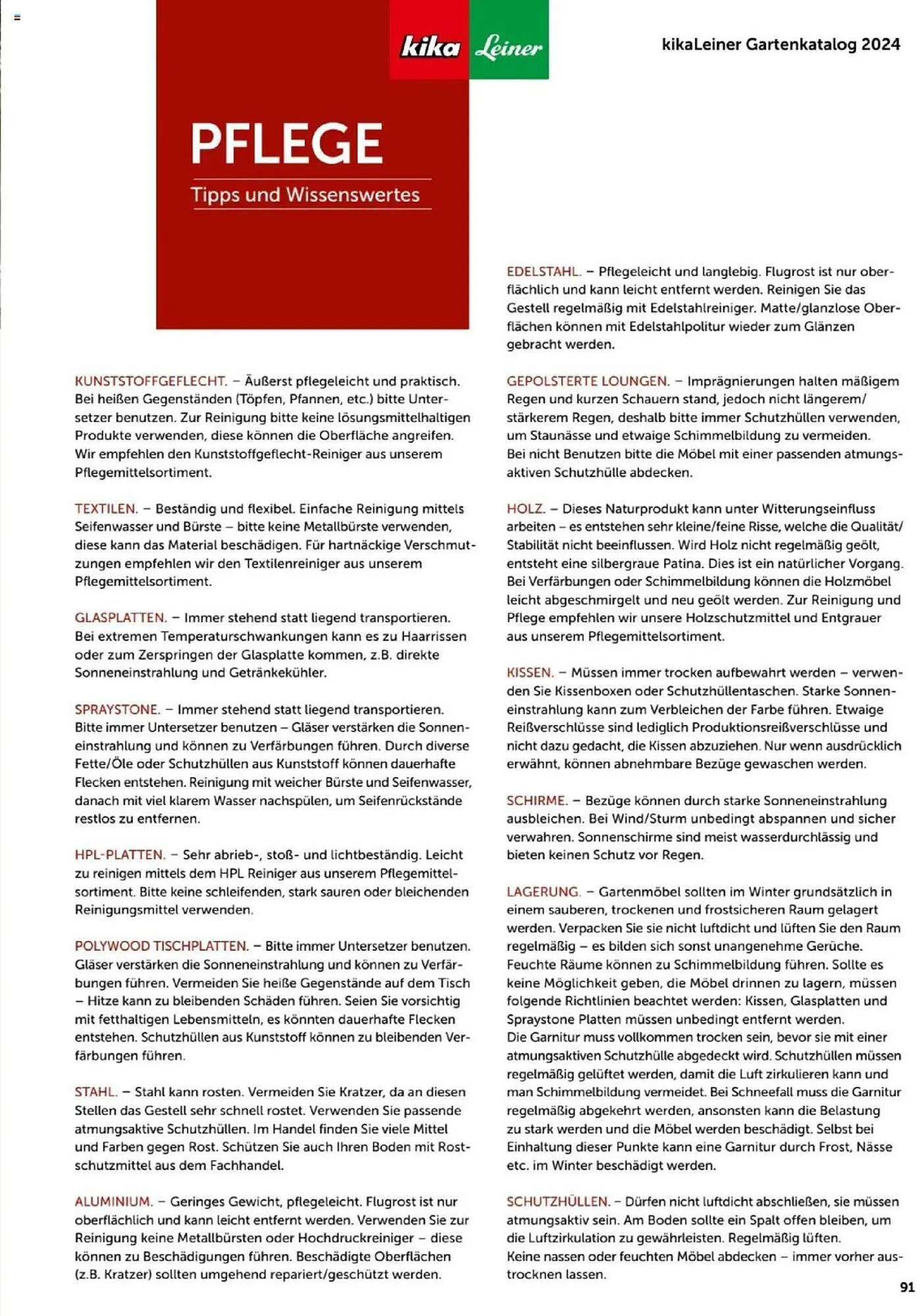 kika Flugblatt von 4. März bis 30. September 2024 - Flugblätt seite 91