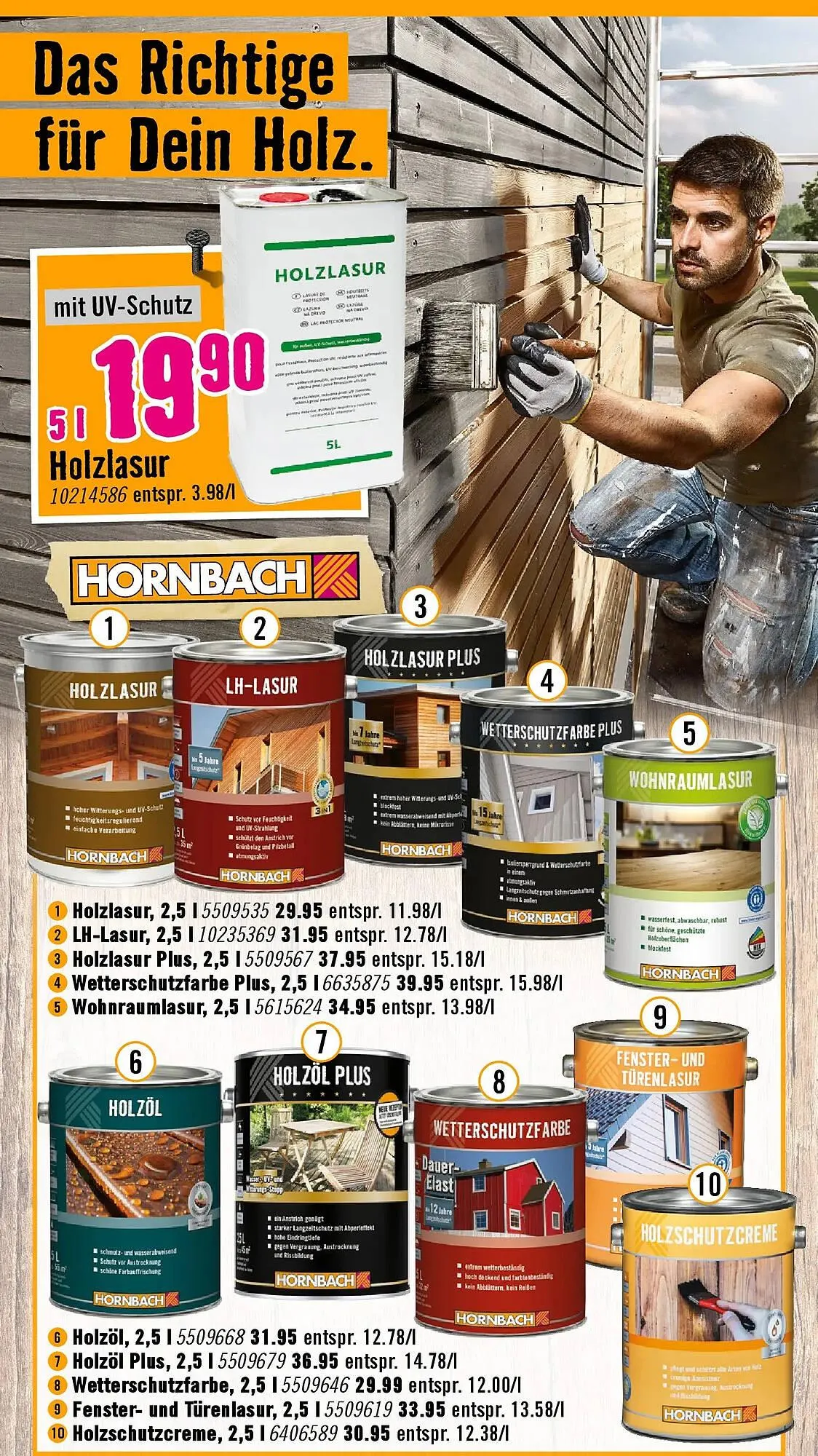 Hornbach Flugblatt von 18. März bis 16. April 2026 - Flugblätt seite  42