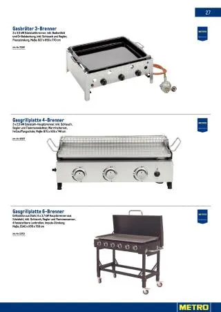 METRO Flugblatt Non-Food - Gast & Garten von 23. Jänner bis 30. Juni 2026 - Flugblätt seite  27