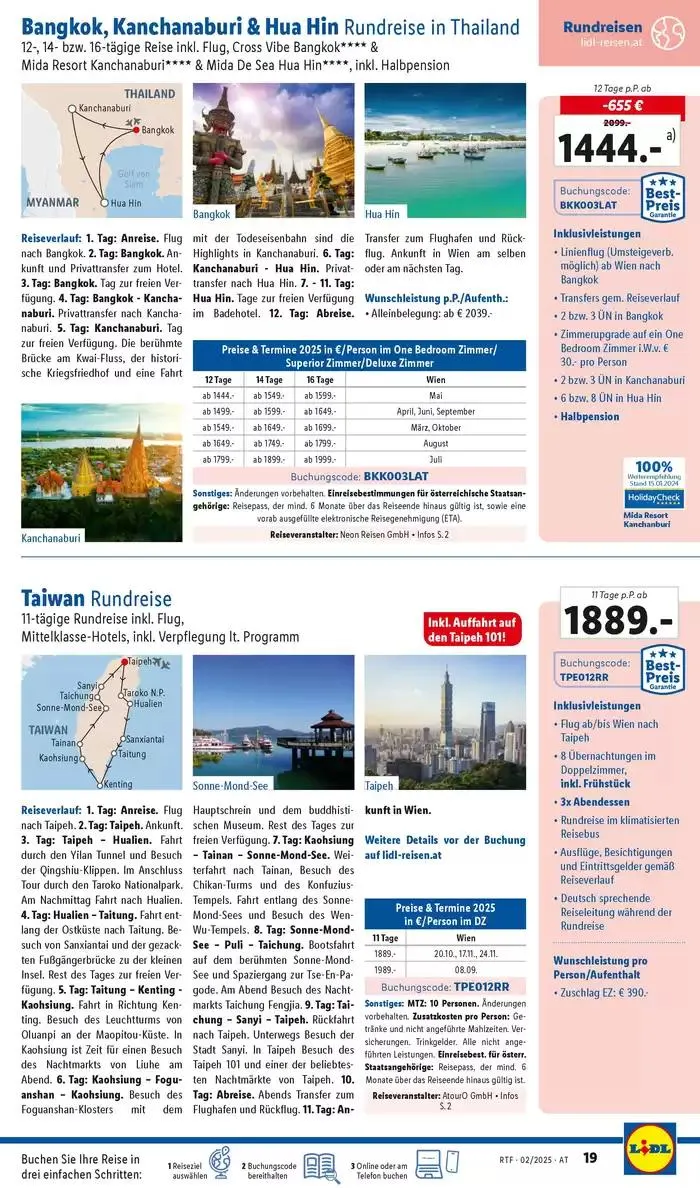 Aktuelle Reiseprospekte Themenprospekt Februar von 12. Februar bis 15. März 2025 - Flugblätt seite 19
