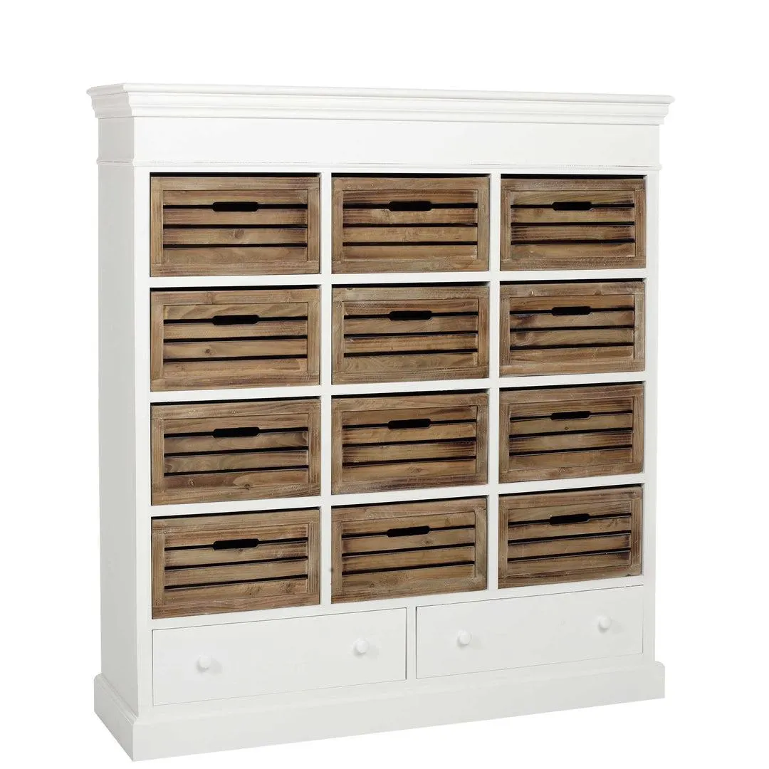 Regal mit 14 Schubladen