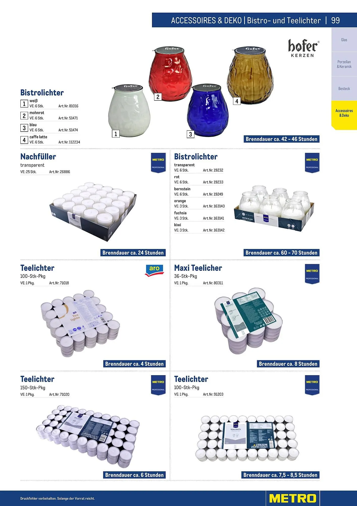 Metro Flugblatt von 25. März bis 31. Dezember 2026 - Flugblätt seite  99