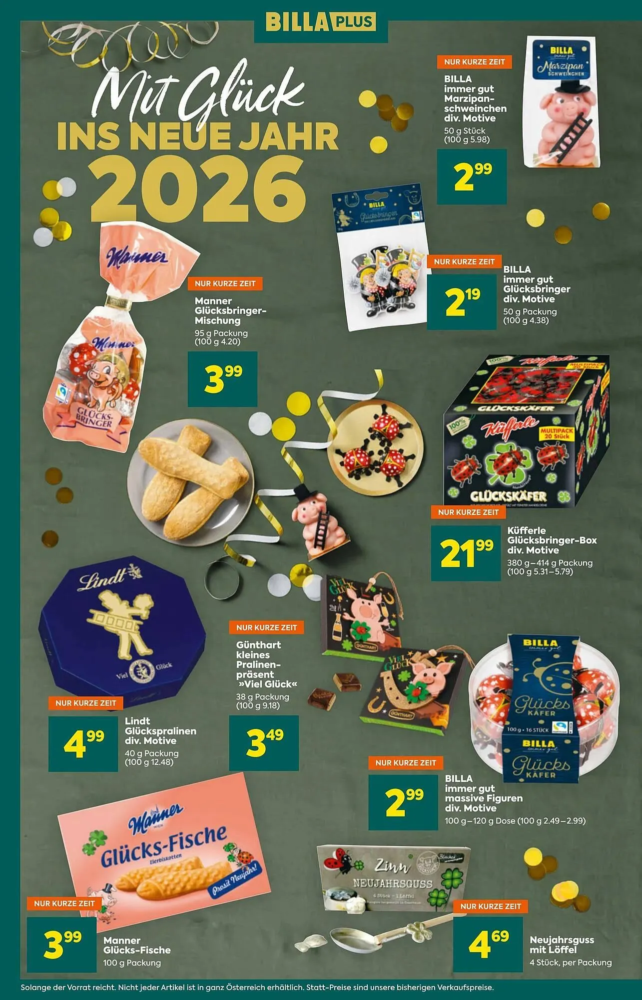 Billa Flugblatt von 27. Dezember bis 31. Dezember 2025 - Flugblätt seite  8