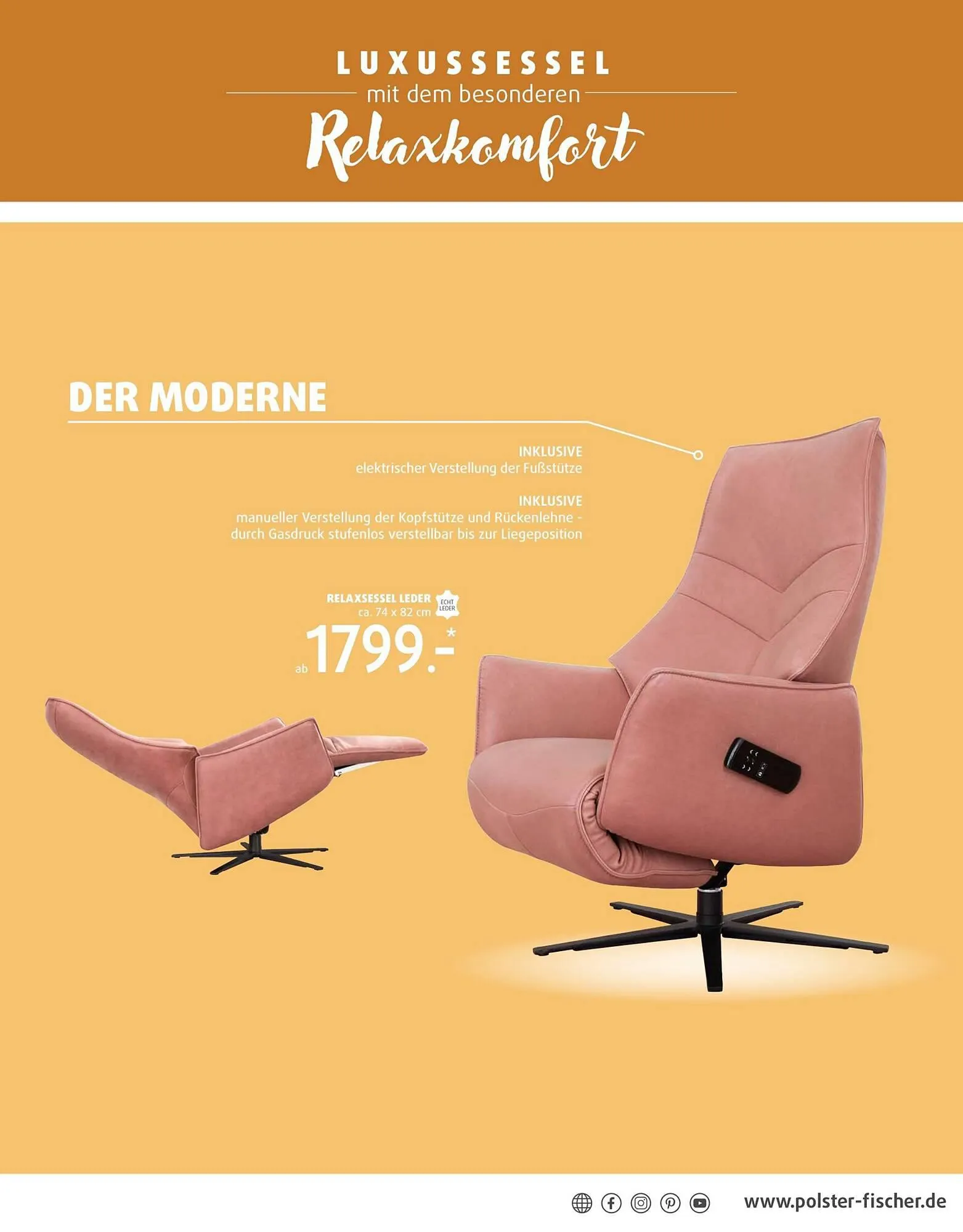 Polstermöbel Fischer Flugblatt von 15. Februar bis 17. März 2024 - Flugblätt seite 22