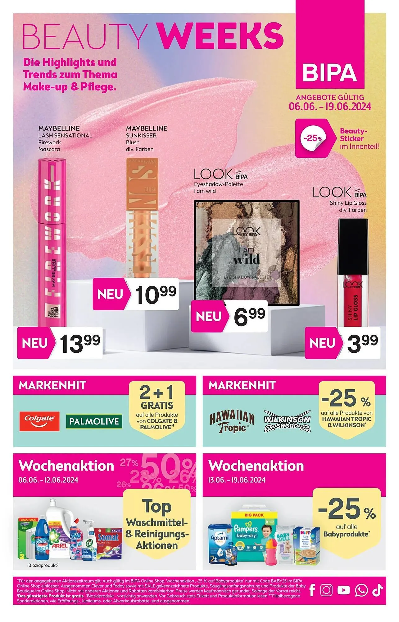 Bipa Flugblatt von 5. Juni bis 19. Juni 2024 - Flugblätt seite 1