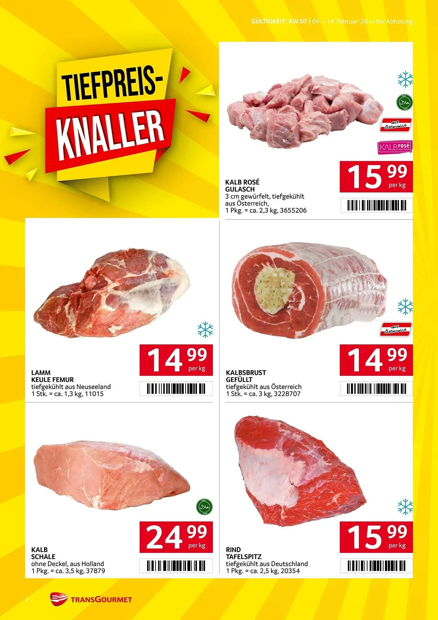 Transgourmet Flugblatt von 9. Februar bis 15. Februar 2026 - Flugblätt seite  2